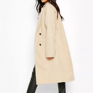 !!!DARK GREEN!!! - Oversized Wide Sleeve Wool Look Coat